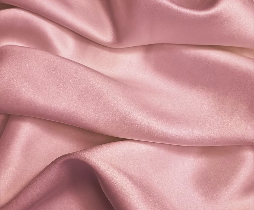 A sheet of silk fabric for dry cleaning.